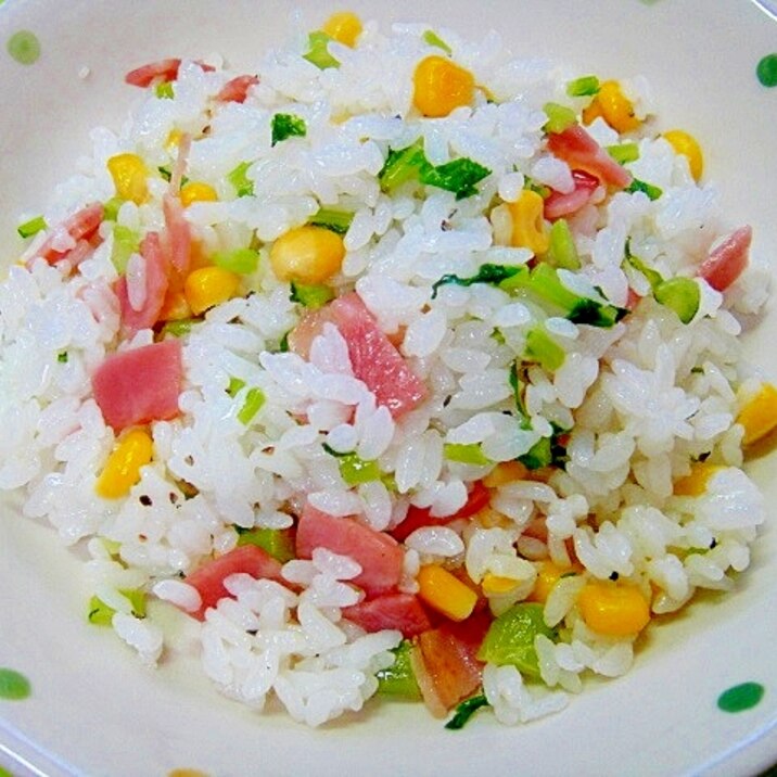 コーンとベーコンの洋風混ぜご飯 レシピ 作り方 By Mint74 楽天レシピ